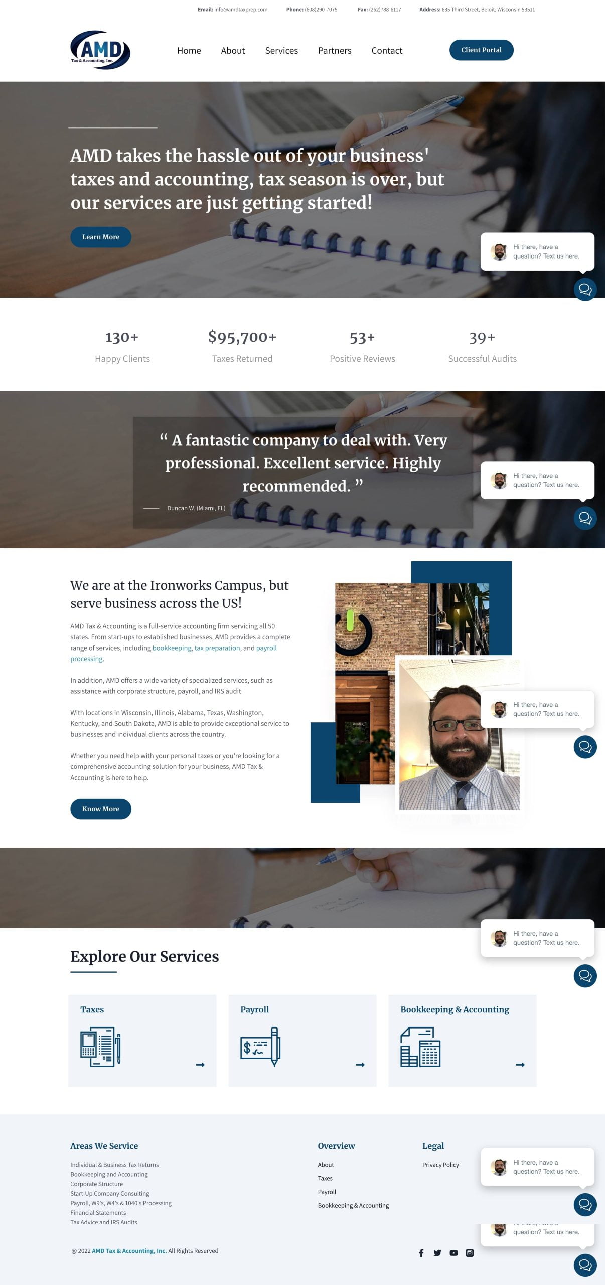 AMD Tax and Accounting Landing Page
