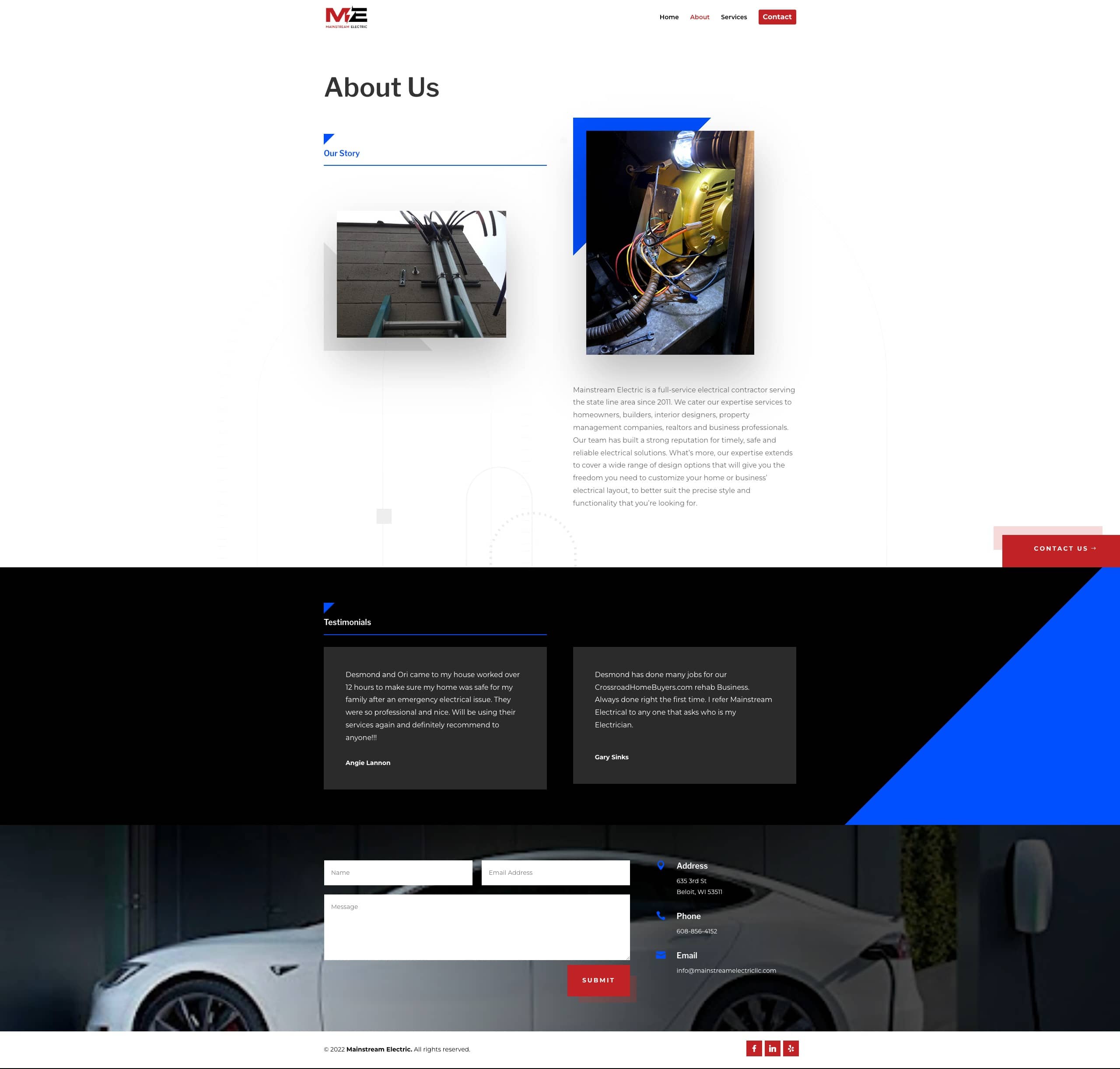 Mainstream Electric About Page