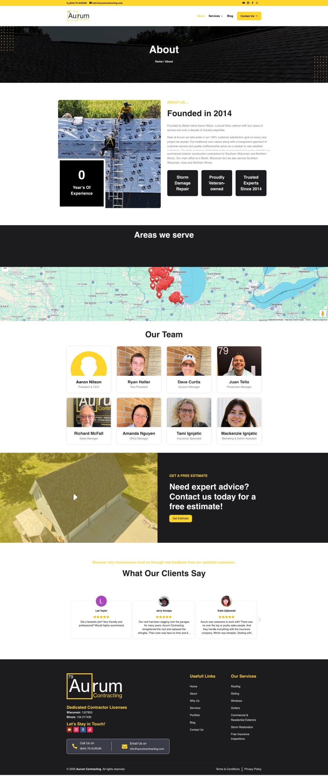 About Aurumcontracting Portfolio Content